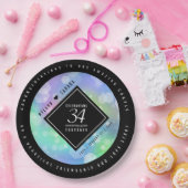 Elegant 34. Opal Hochzeitstag Pappteller (Party)