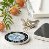 Elegant 34. Opal Hochzeitstag Schlüsselanhänger (Seite)