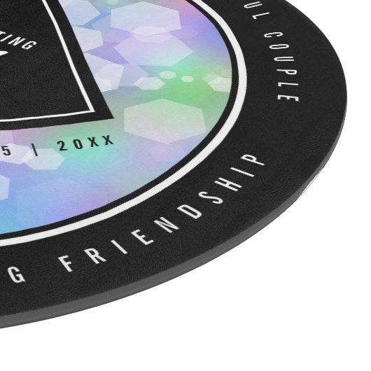 Elegant 34. Opal Hochzeitstag Schneidebrett (Ecke)