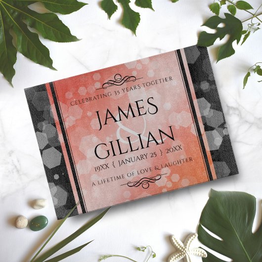 Elegant 35. Geburtstagsfeier der Korallen Schneidebrett