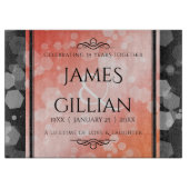 Elegant 35. Geburtstagsfeier der Korallen Schneidebrett (Vorderseite)