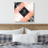 Elegant 35. Korallenhochzeit Leinwanddruck (Insitu (Schlafzimmer))