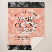 Elegant 35. Korallenhochzeit Sherpadecke (Vorderseite)