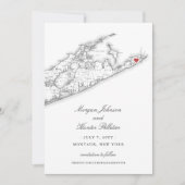 Elegant 360 East at Montauk Downs Wedding Save The Date (Vorderseite)