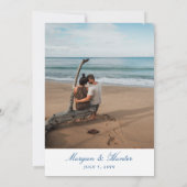 Elegant 360 East at Montauk Downs Wedding Save The Date (Rückseite)