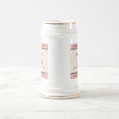 Elegant 37. Alabaster Hochzeitstag Bierglas (Mittel)