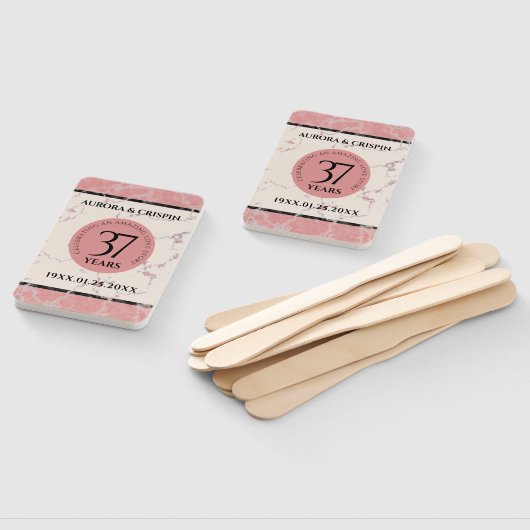 Elegant 37. Alabaster Hochzeitstag Fächer (Non-assembled)