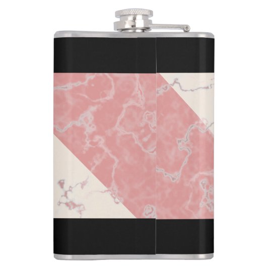 Elegant 37. Alabaster Hochzeitstag Flachmann (Rückseite)