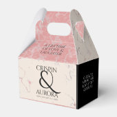 Elegant 37. Alabaster Hochzeitstag Geschenkschachtel (Rückseite)