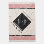 Elegant 37. Alabaster Hochzeitstag Geschirrtuch (Vertikal)