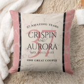 Elegant 37. Alabaster Hochzeitstag Kissen (Decke)