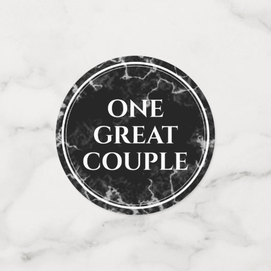 Elegant 37. Alabaster Hochzeitstag Konfetti (Klein Vorderseite)