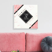 Elegant 37. Alabaster Hochzeitstag Leinwanddruck (Insitu (Wohnzimmer))