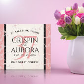 Elegant 37. Alabaster Hochzeitstag Leinwanddruck