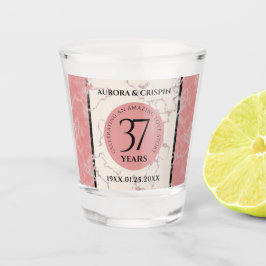 Elegant 37. Alabaster Hochzeitstag Schnapsglas