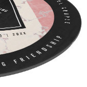 Elegant 37. Alabaster Hochzeitstag Schneidebrett (Ecke)