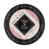 Elegant 37. Alabaster Hochzeitstag Schneidebrett (Vorderseite)