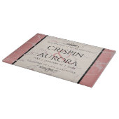 Elegant 37. Alabaster Hochzeitstag Schneidebrett (Ecke)