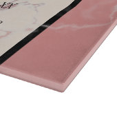 Elegant 37. Alabaster Hochzeitstag Schneidebrett (Ecke)