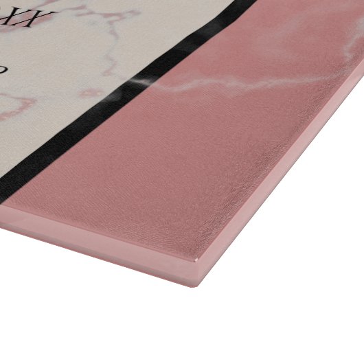 Elegant 37. Alabaster Hochzeitstag Schneidebrett (Ecke)