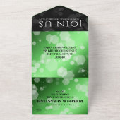 Elegant 38. Emerald Wedding Jubiläum All In One Einladung (Außenbereich)