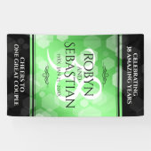 Elegant 38. Emerald Wedding Jubiläum Banner (Horizontal)