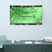 Elegant 38. Emerald Wedding Jubiläum Banner (Messeveranstaltung)
