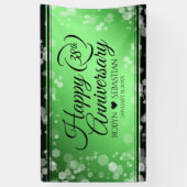Elegant 38. Emerald Wedding Jubiläum Banner (Vertikal)