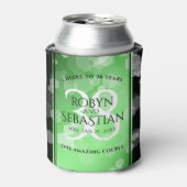 Elegant 38. Emerald Wedding Jubiläum Dosenkühler (Kanne Vorderseite)