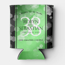 Elegant 38. Emerald Wedding Jubiläum Dosenkühler