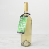 Elegant 38. Emerald Wedding Jubiläum Flaschenanhänger (Angewinkelt)