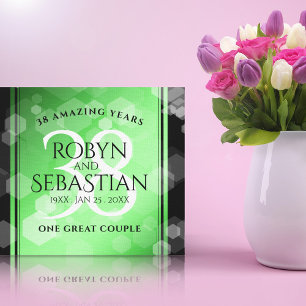 Elegant 38. Emerald Wedding Jubiläum Leinwanddruck