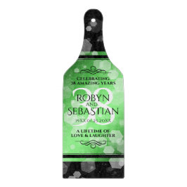 Elegant 38. Emerald Wedding Jubiläum Schneidebrett