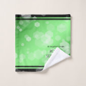 Elegant 38. Smaragdjubiläum Badhandtuch Set (Waschlappen)