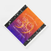 Elegant 39th Agate Wedding Anniversary Celebration Serviette (Ecke)