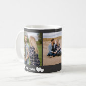 Elegant 3 Foto-Template-Tasse Kaffeetasse (Vorderseite Links)