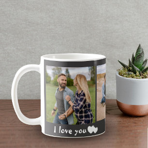 Elegant 3 Foto-Template-Tasse Kaffeetasse