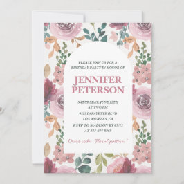 Elegant 3. Geburtstag Einladungen Floral Boho