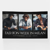 Elegant 3 Images Fotos Triptych Fashion Week Banner (Horizontal)