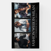 Elegant 3 Images Fotos Triptych Fashion Week Banner (Vertikal)