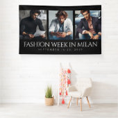 Elegant 3 Images Fotos Triptych Fashion Week Banner (Insitu)