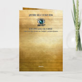 Elegant 3 Layer Cake Personalized Birthday Karte (Rückseite)