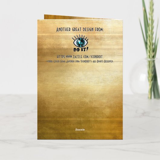 Elegant 3 Layer Cake Personalized Birthday Karte (Rückseite)