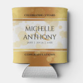 Elegant 3. Lederhochzeit Dosenkühler (Rückseite)