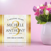 Elegant 3. Lederhochzeit Leinwanddruck