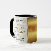 Elegant 3. Lederhochzeit Tasse (Vorderseite Links)