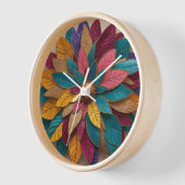 "Elegant 3D Blossom Wall Clock" Uhr (Winkel)