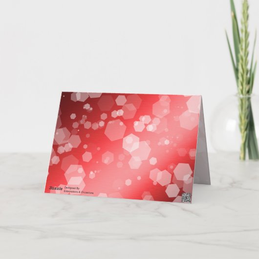 Elegant 40. 80. Ruby Wedding Jubiläum Dankeskarte (Rückseite)