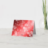 Elegant 40. 80. Ruby Wedding Jubiläum Dankeskarte (Rückseite)