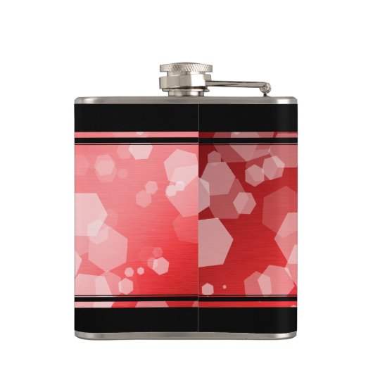 Elegant 40. 80. Ruby Wedding Jubiläum Flachmann (Rückseite)